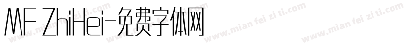 MF ZhiHei字体转换